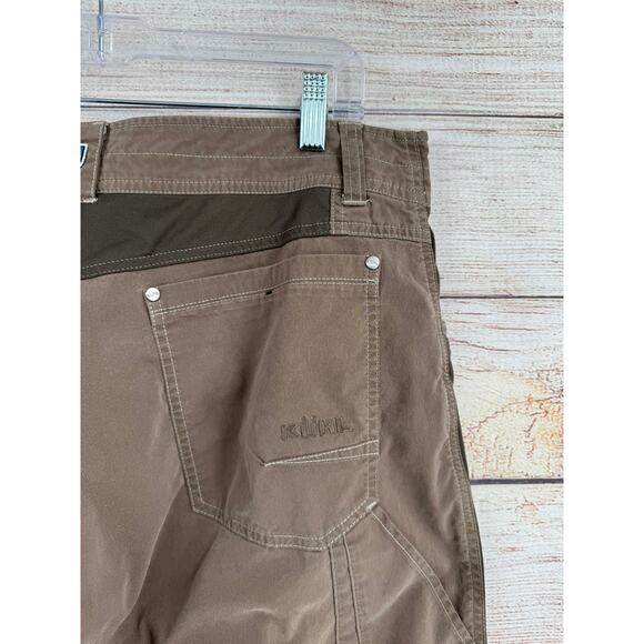Kuhl Radikl Hybrid Hiking Pants Mens 34x30 Brown Gray Stretch 5 Pocket - Picture 6 of 13
